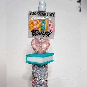 Books Are My Therapy Pen Gift Stocking Stuffer Reading Friend Coworker Exchange